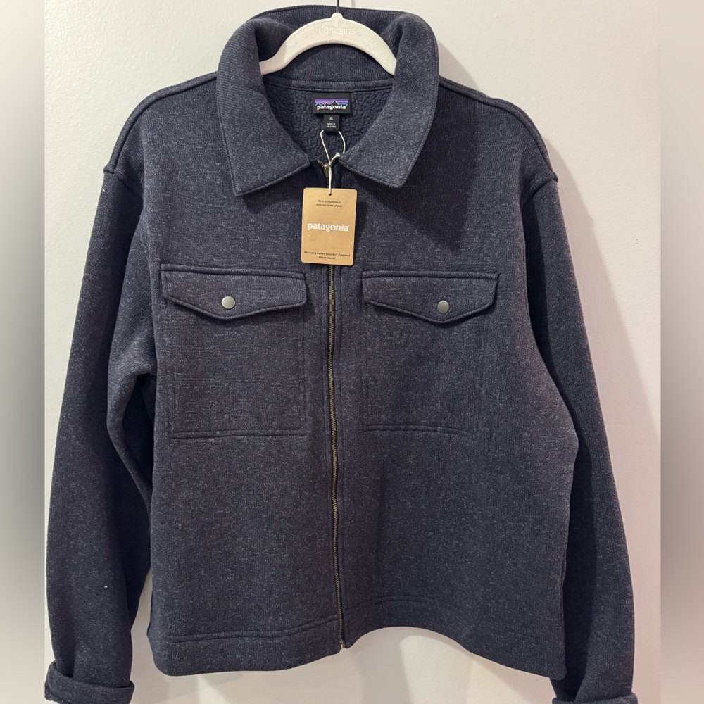 Patagonia Better Sweater Zippered Chore Utility Fleece Jacket  Women’s SZ XL NWT